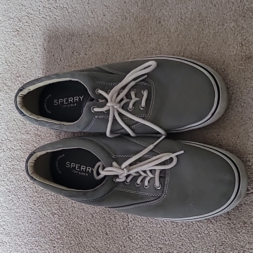 Men's Grey Sperry Sneakers 12